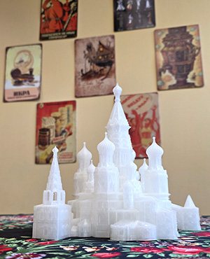 3D-printed St. Basil's Cathedral