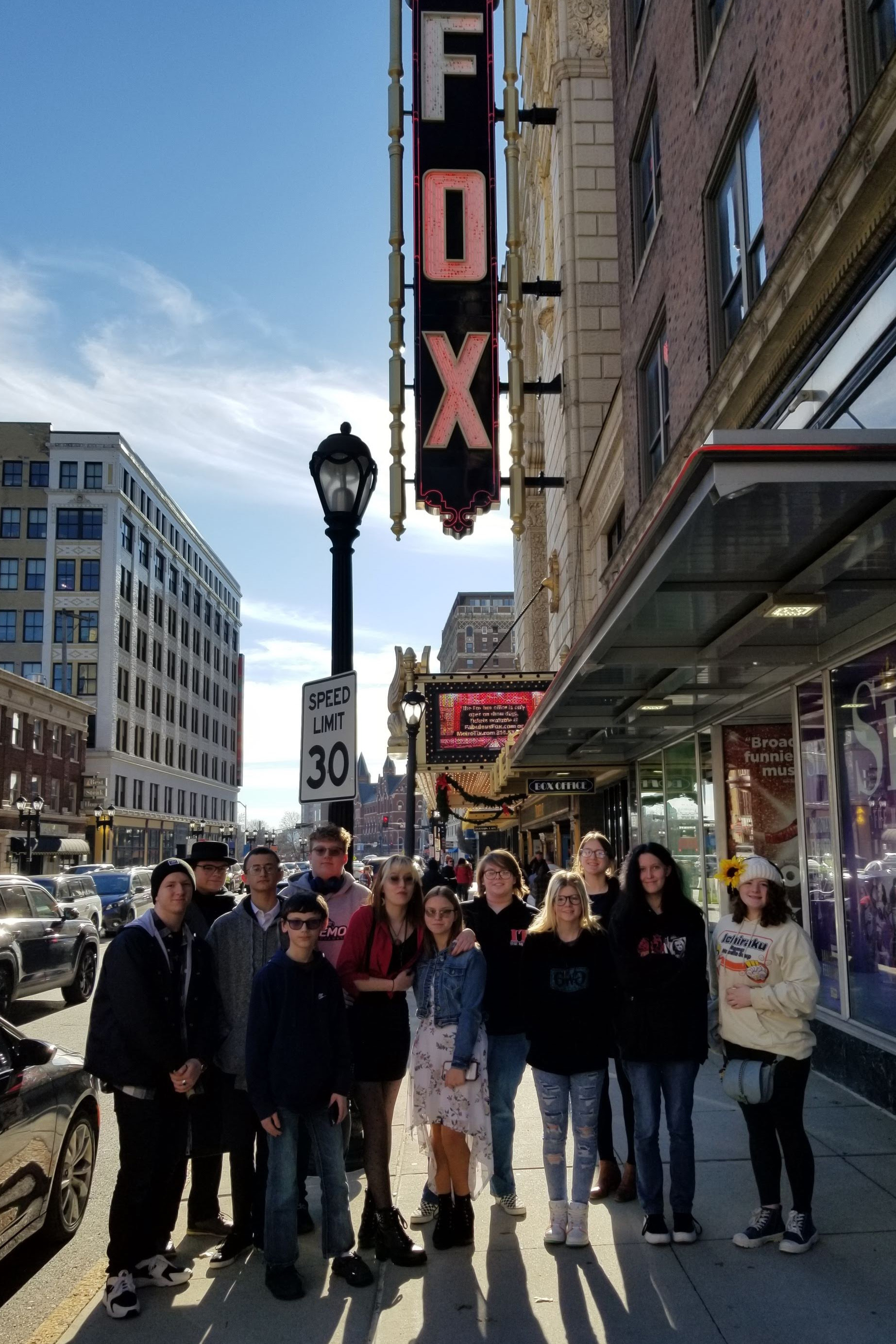Students at the Fox Theatre in St. Louis