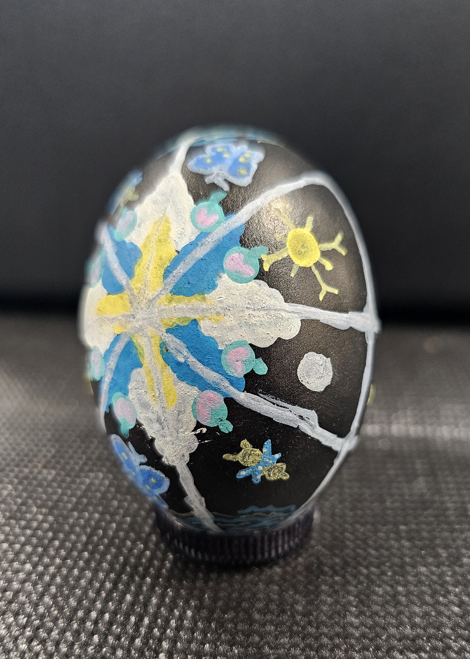 Student Ukrainian-style egg